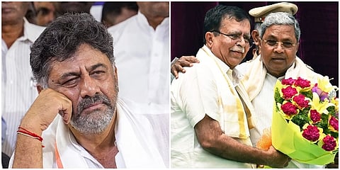 ಡಿಸಿಎಂ ಡಿಕೆಶಿವಕುಮಾರ್-ಸಚಿವ ಕೆಎನ್ ರಾಜಣ್ಣ- ಸಿಎಂ ಸಿದ್ದರಾಮಯ್ಯ