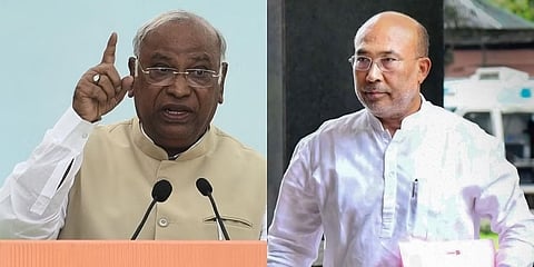 ಮಲ್ಲಿಕಾರ್ಜುನ ಖರ್ಗೆ - ' ಬಿರೇನ್ ಸಿಂಗ್ 