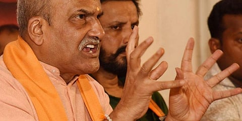 ಶ್ರೀರಾಮ ಸೇನೆ ಮುಖಂಡ ಪ್ರಮೋದ್ ಮುತಾಲಿಕ್ .