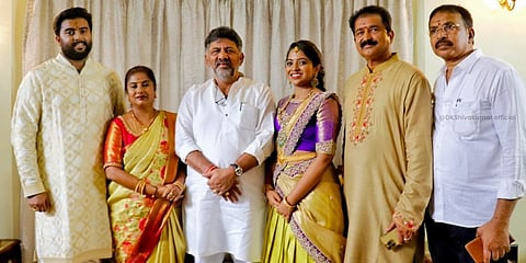 ಪೂರ್ಣಿಮಾ ಶ್ರೀನಿವಾಸ್​ ಮನೆಗೆ ಡಿಕೆ ಶಿವಕುಮಾರ್​​ ಭೇಟಿ