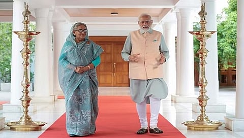 ಶೇಖ್ ಹಸೀನಾ-ಪ್ರಧಾನಿ ಮೋದಿ