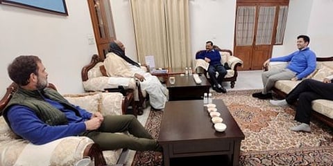 ಕಾಂಗ್ರೆಸ್, ಎಎಪಿ ಉನ್ನತ ನಾಯಕರ ಚಿತ್ರ
