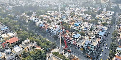 ವಿಜಯನಗರದ ಚಂದ್ರಾ ಲೇಔಟ್ ನಲ್ಲಿ ಧ್ವಜಸ್ತಂಭ