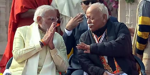ಪ್ರಧಾನಿ ಮೋದಿ -  ಮೋಹನ್ ಭಾಗವತ್