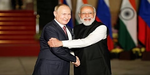 ರಷ್ಯಾ ಅಧ್ಯಕ್ಷ ಪುಟಿನ್- ಪ್ರಧಾನಿ ನರೇಂದ್ರ ಮೋದಿ