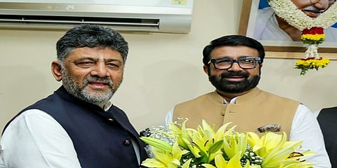 ಎನ್ ಎ ಹ್ಯಾರಿಸ್ ಗೆ ಡಿ ಕೆ ಶಿವಕುಮಾರ್ ಅಭಿನಂದನೆ