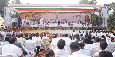ಭುವನೇಶ್ವರದಲ್ಲಿ ಕಾಂಗ್ರೆಸ್ ರ್ಯಾಲಿಯಲ್ಲಿ ಮಾತನಾಡಿದ ಮಲ್ಲಿಕಾರ್ಜುನ ಖರ್ಗೆ