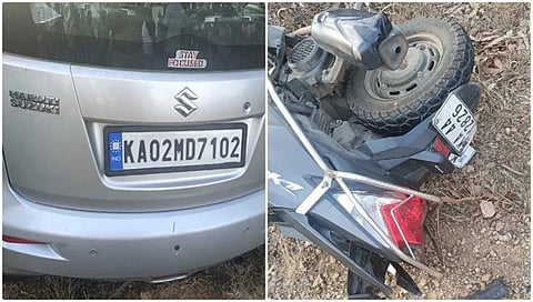 ತುಮಕೂರು: ಕಾರು-ಸ್ಕೂಟರ್ ನಡುವೆ ಭೀಕರ ಅಪಘಾತ; ಮೂವರ ದುರ್ಮರಣ!