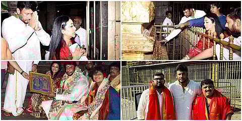 ತಿರುಪತಿ ತಿಮ್ಮಪ್ಪನ ಸನ್ನಿಧಿಯಲ್ಲಿ ಕುಟುಂಬ ಸದಸ್ಯರು ಮತ್ತು ಸ್ನೇಹಿತರ ಜೊತೆ ದರ್ಶನ್
