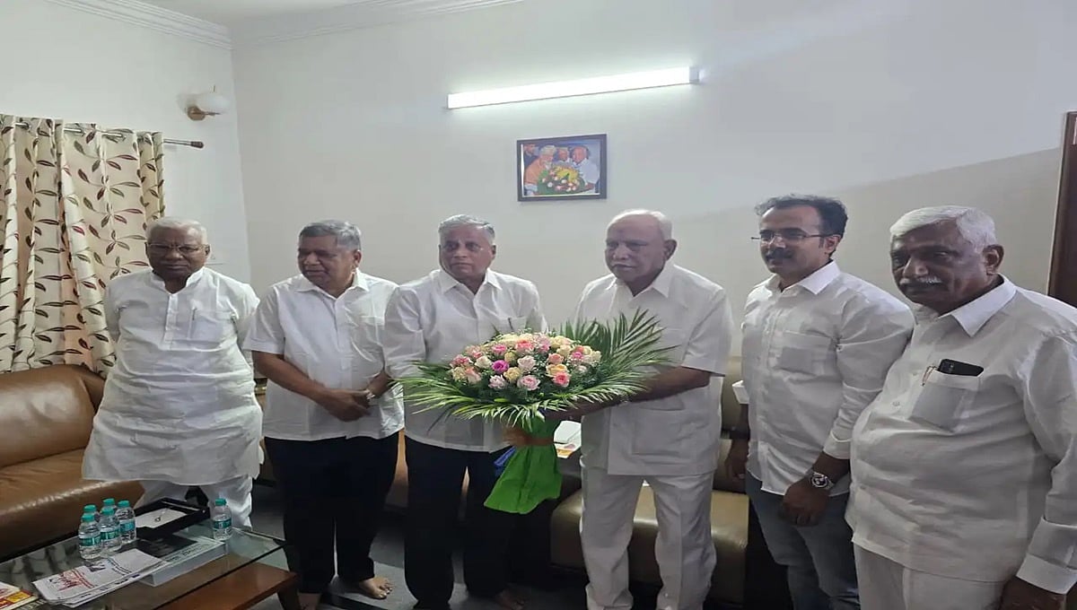 ಮುನಿಸು ಮರೆತು ಯಡಿಯೂರಪ್ಪ ಭೇಟಿಯಾದ ಸೋಮಣ್ಣ: ಬರೋಬ್ಬರಿ 4ವರ್ಷಗಳ ನಂತರ ದಿಗ್ಗಜರ ಸಮಾಗಮ!