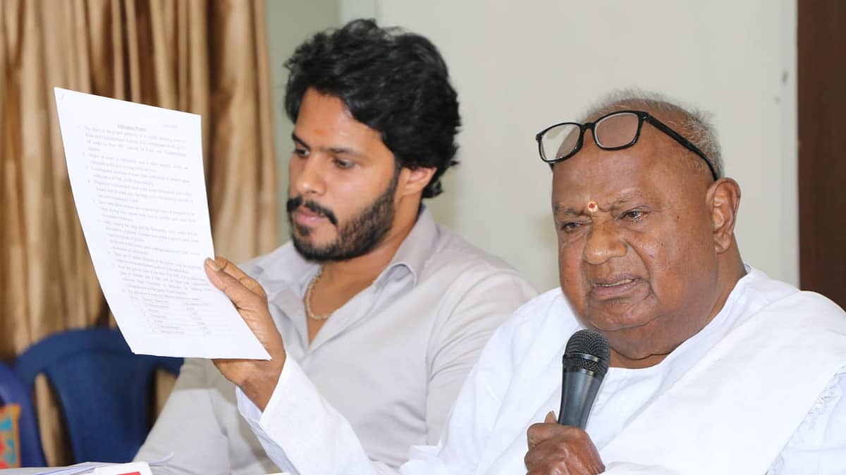 ಕಾಂಗ್ರೆಸ್ಗೆ ನನ್ನ ಕುಟುಂಬದ ಬಗ್ಗೆ ಅಸೂಯೆ ಇದೆ: ಹೆಚ್'ಡಿ ದೇವೇಗೌಡ