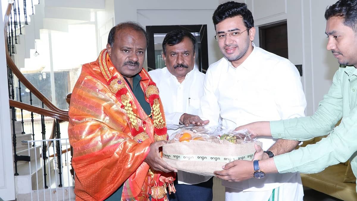 ಬಿಜೆಪಿ-ಜೆಡಿಎಸ್ ಮೈತ್ರಿಯಿಂದ ಧನಾತ್ಮಕ ಪರಿಣಾಮ: ಎಚ್ಡಿಕೆ ಭೇಟಿ ಬಳಿಕ ಸಂಸದ ತೇಜಸ್ವಿ ಸೂರ್ಯ ಹೇಳಿಕೆ