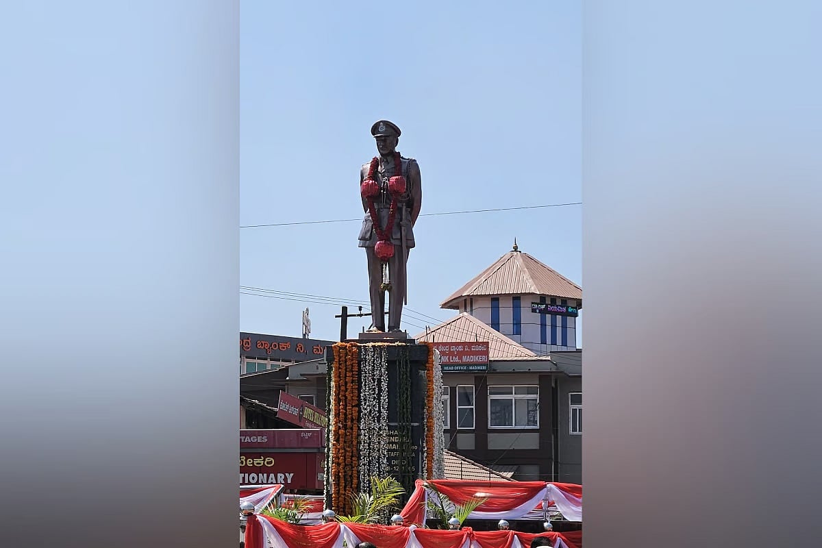 ಮಡಿಕೇರಿ: ಜನರಲ್ ತಿಮ್ಮಯ್ಯ ಪ್ರತಿಮೆ ಮರು ಸ್ಥಾಪನೆ