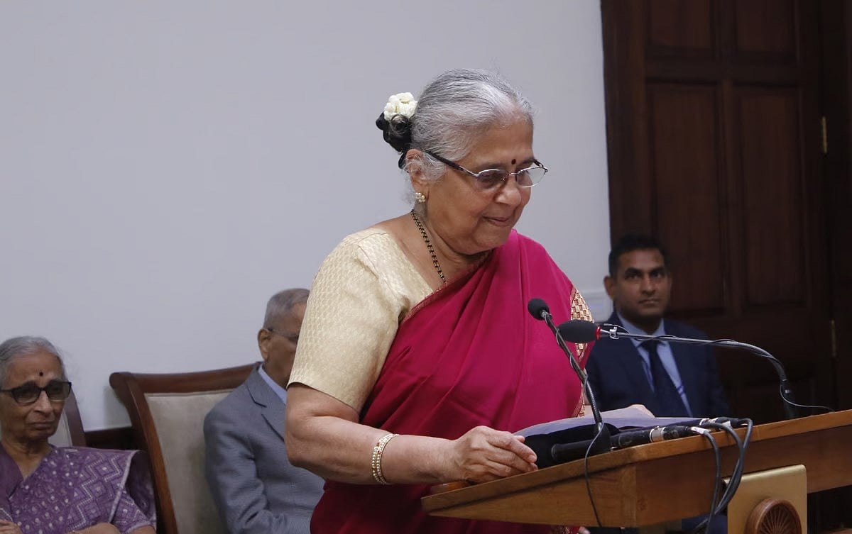 ರಾಜ್ಯಸಭೆ ಸದಸ್ಯೆಯಾಗಿ ಸುಧಾ ಮೂರ್ತಿ ಕನ್ನಡದಲ್ಲಿ  ಪ್ರಮಾಣ ವಚನ ಸ್ವೀಕಾರ