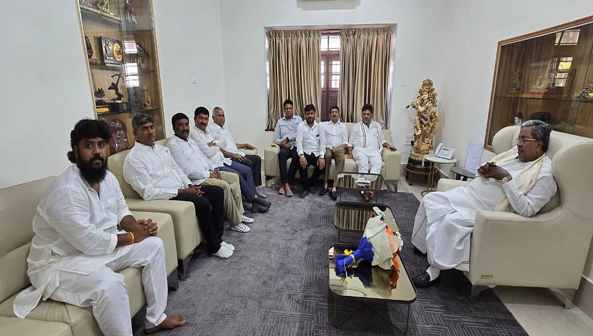 ಟಿಕೆಟ್ ವಿಚಾರದಲ್ಲಿ ಬಂಡಾಯ: ಕೋಲಾರ ಭಾಗದ ಕಾಂಗ್ರೆಸ್ ಶಾಸಕರೊಂದಿಗೆ ಸಿಎಂ, ಡಿಸಿಎಂ ಸಂಧಾನ ಸಭೆ