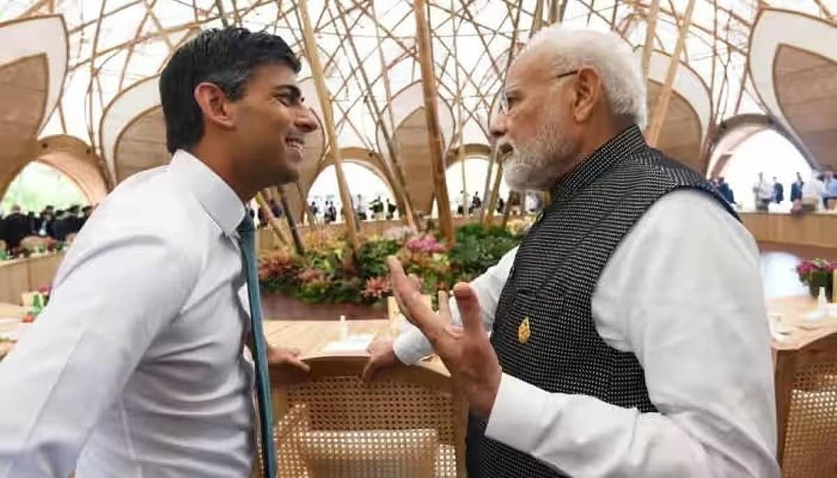 ಮುಕ್ತ ವ್ಯಾಪಾರ ಒಪ್ಪಂದ: ಬ್ರಿಟನ್ ಪ್ರಧಾನಿ ರಿಷಿ ಸುನಕ್ ಜೊತೆ ಪ್ರಧಾನಿ ಮೋದಿ ಮಾತುಕತೆ