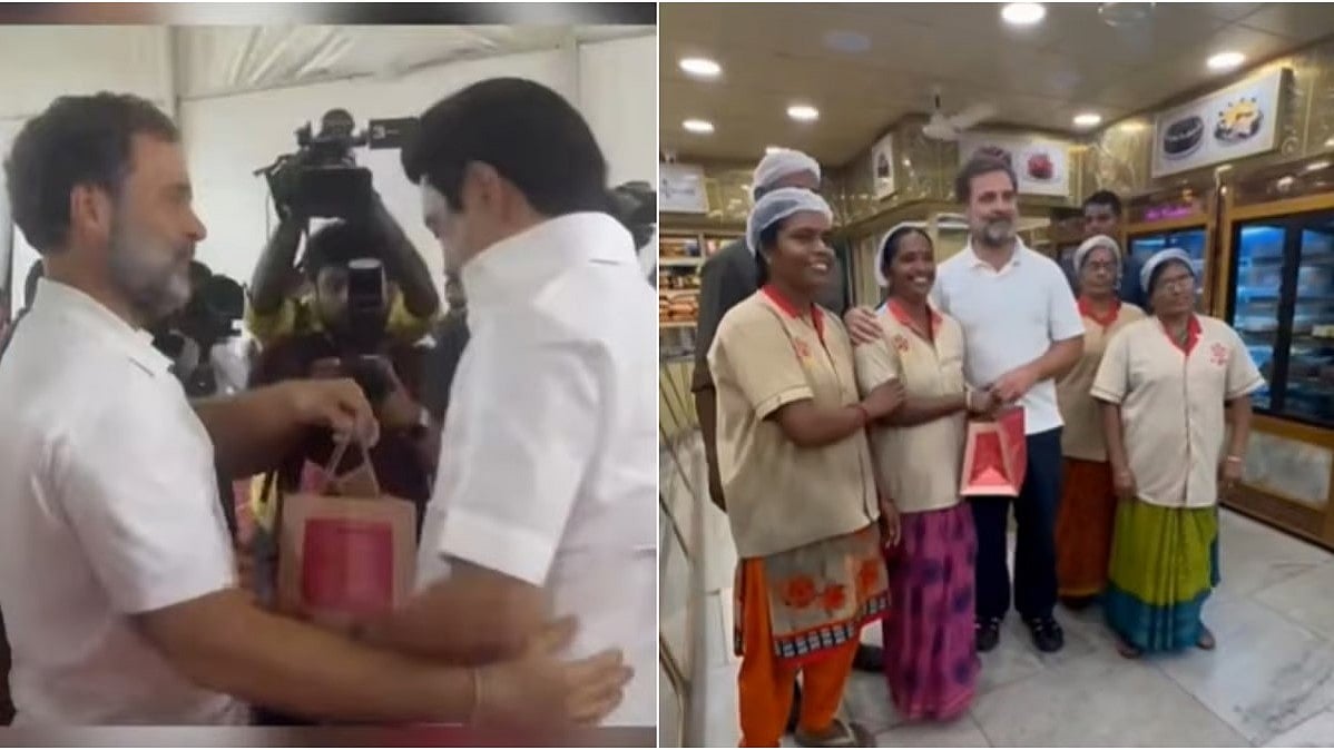 ರಾಹುಲ್ ಗಾಂಧಿ ಮೈಸೂರ್ ಪಾಕ್ ಗಿಫ್ಟ್: ಜೂನ್ 4ರಂದು 'ಇಂಡಿಯಾ' ಒಕ್ಕೂಟ ಸಿಹಿ ಗೆಲುವು ನೀಡಲಿದೆ ಎಂದ ಎಂ.ಕೆ. ಸ್ಟಾಲಿನ್