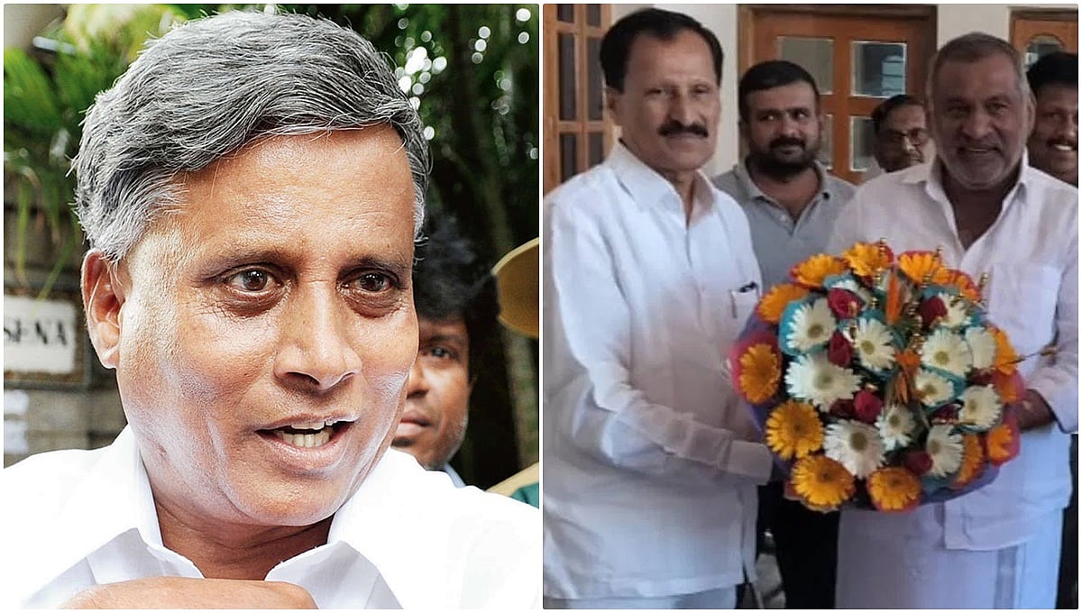 ಸೋಮಣ್ಣಗೆ ಡೋಂಟ್ ಕಮ್, ಕಾಂಗ್ರೆಸ್ ಅಭ್ಯರ್ಥಿ ಮುದ್ದೇಹನುಮೇಗೌಡಗೆ ವೆಲ್ ಕಮ್: ಮಾಧುಸ್ವಾಮಿ ನಡೆ ಬಿಜೆಪಿಗೆ ಮಗ್ಗುಲ ಮುಳ್ಳು!