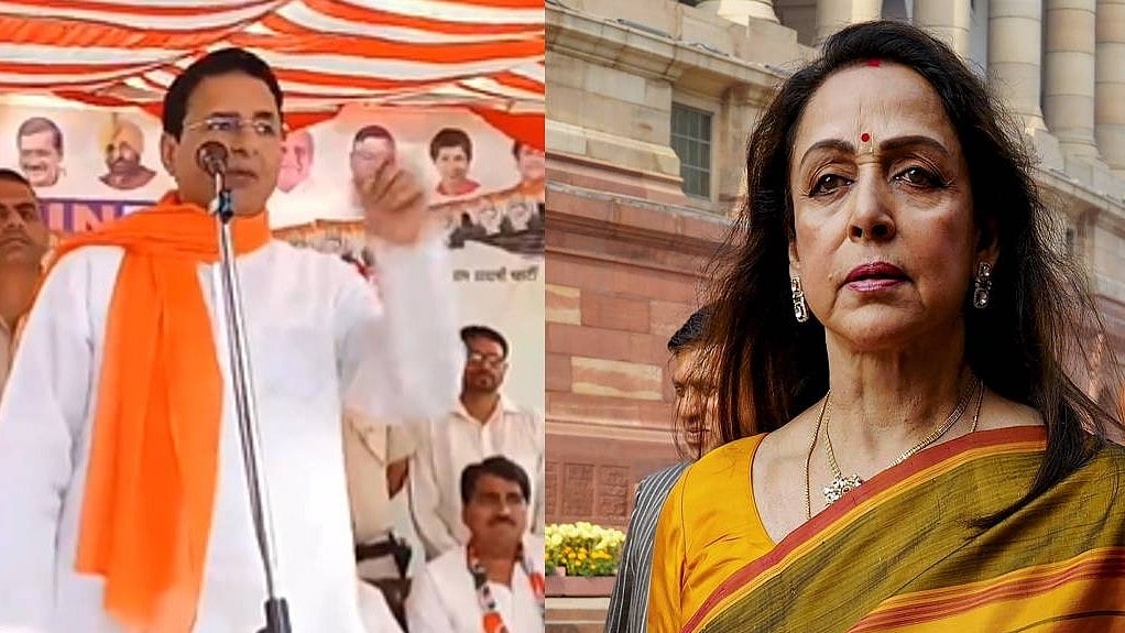 ಸಂಸದೆ ಹೇಮಾಮಾಲಿನಿಯನ್ನು ನೆಕ್ಕಲು ಬಿಜೆಪಿ ಟಿಕೆಟ್: ನಾಲಿಗೆ ಹರಿಬಿಟ್ಟ ರಣದೀಪ್ ಸುರ್ಜೇವಾಲಾಗೆ ಸಂಕಷ್ಟ!