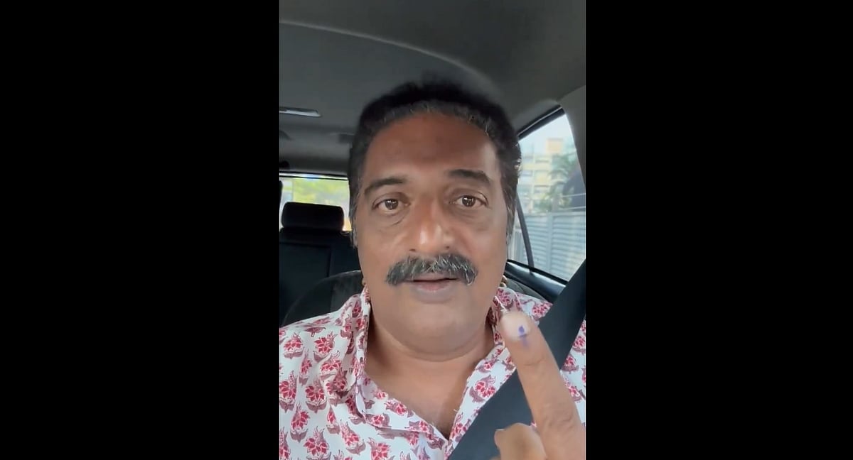 ದ್ವೇಷದ ವಿರುದ್ಧ ಮತ ನೀಡಿದ್ದೇನೆ: ವೀಡಿಯೋ ಸಂದೇಶ ಪೋಸ್ಟ್ ಮಾಡಿದ ನಟ ಪ್ರಕಾಶ್ ರಾಜ್