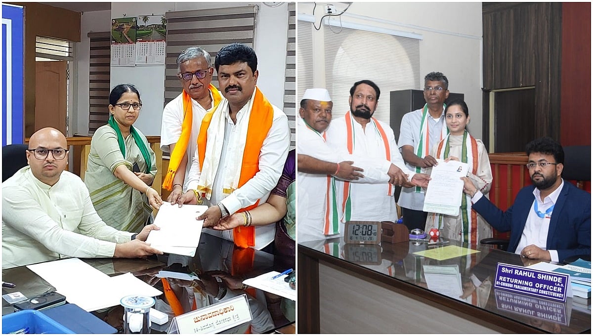2ನೇ ಹಂತದ ನಾಮಪತ್ರ ಸಲ್ಲಿಕೆ ಭರಾಟೆ: ಬಿವೈ ರಾಘವೇಂದ್ರ, ಪ್ರಿಯಾಂಕಾ ಜಾರಕಿಹೊಳಿ ಸೇರಿ ಹಲವರಿಂದ ಉಮೇದುವಾರಿಕೆ