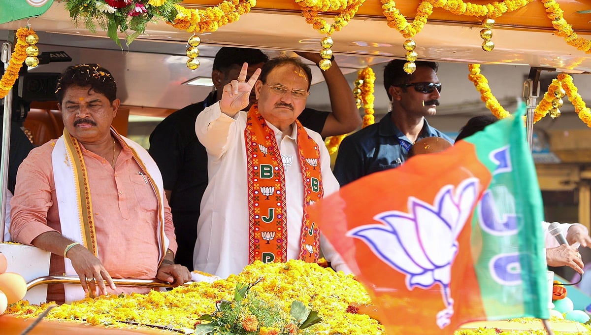 ಹಾವೇರಿ: ಕಾಂಗ್ರೆಸ್ ಎಂದರೆ ಭ್ರಷ್ಟಾಚಾರ, ಕಮಿಷನ್ ಎಂದರ್ಥ: ಜೆ.ಪಿ. ನಡ್ಡಾ
