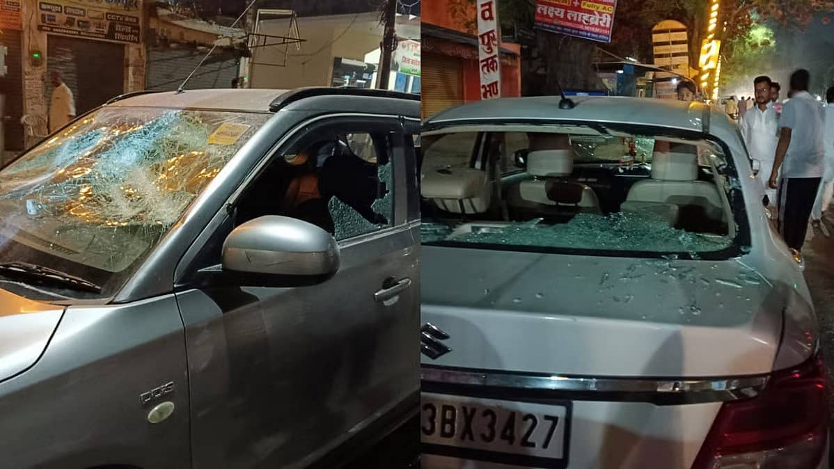 ಅಮೇಥಿ ಕಾಂಗ್ರೆಸ್ ಕಚೇರಿ ಹೊರಗೆ ನಿಲ್ಲಿಸಿದ್ದ ಕಾರುಗಳು ಧ್ವಂಸ: ಬಿಜೆಪಿ ಕೈವಾಡದ ಆರೋಪ