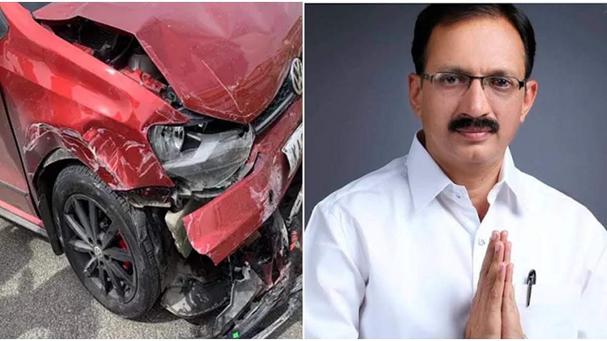 ಬೆಂಗಳೂರು: ವಿಧಾನಸೌಧ ಬಳಿ ಶಾಸಕ ಮಹಾಂತೇಶ್ ಕೌಜಲಗಿ ಪ್ರಯಾಣಿಸುತ್ತಿದ್ದ ಕಾರು ಅಪಘಾತ..!