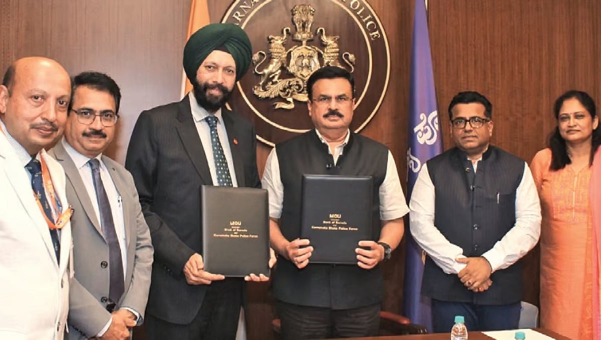 ಬ್ಯಾಂಕ್ ಆಫ್ ಬರೋಡಾದಿಂದ ಕರ್ನಾಟಕ ಪೊಲೀಸರಿಗೆ ವಿಶೇಷ ಹಣಕಾಸು ಸೇವೆ; ಒಪ್ಪಂದಕ್ಕೆ ಸಹಿ