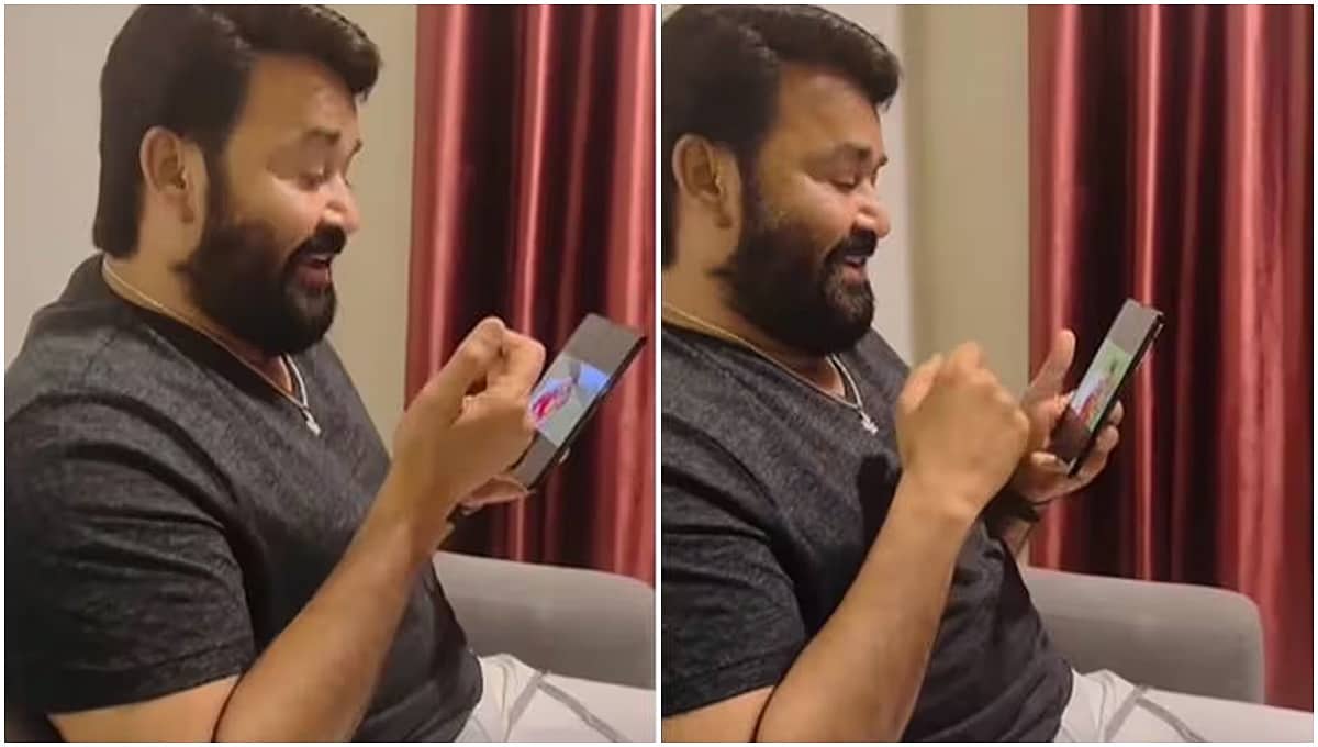'ಎಂದೆಂದು ನಿನ್ನನು ಮರೆತು...' ಹಾಡು ಹಾಡಲು ಸೂಪರ್ ಸ್ಟಾರ್ ಮೋಹನ್ ಲಾಲ್ ಪ್ರಯತ್ನ; ವಿಡಿಯೋ ವೈರಲ್
