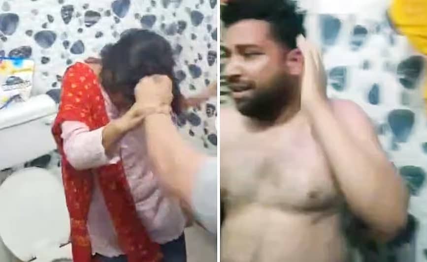 ಹೊಟೇಲ್ ರೂಂನಲ್ಲಿ ಇಬ್ಬರು ಪ್ರಿಯಕರರ ಜೊತೆ ಸಿಕ್ಕಿಬಿದ್ದ ವೈದ್ಯನ ಪತ್ನಿ; ಹಿಗ್ಗಾಮುಗ್ಗಾ ಥಳಿತ; ವಿಡಿಯೋ ವೈರಲ್!