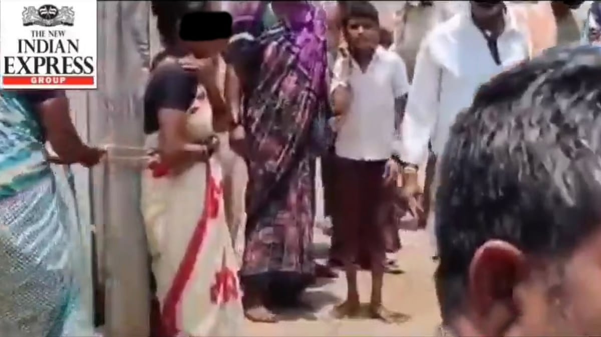 ಹಾವೇರಿ: ಯುವತಿ ಜೊತೆ ಮಗ ಓಡಿಹೋಗಿದ್ದಕ್ಕೆ ಮಹಿಳೆಯನ್ನು ವಿದ್ಯುತ್ ಕಂಬಕ್ಕೆ ಕಟ್ಟಿ ಥಳಿತ ಪ್ರಕರಣ, 6 ಮಂದಿ ಬಂಧನ