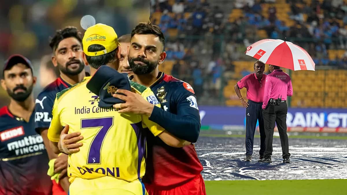 IPL 2024: RCB vs CSK ನಿರ್ಣಾಯಕ ಪಂದ್ಯಕ್ಕೆ ಮಳೆ ಅಡ್ಡಿ ಸಾಧ್ಯತೆ, ಪಂದ್ಯ ಸ್ಥಗಿತವಾದರೆ ಪ್ಲೇ-ಆಫ್ ಚಾನ್ಸ್ ಯಾರಿಗೆ? ಇಲ್ಲಿದೆ ಮಾಹಿತಿ