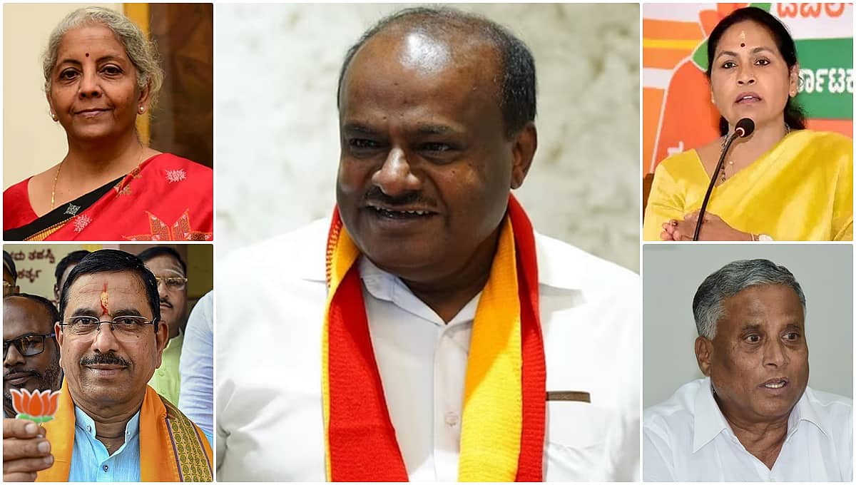 ಮೋದಿ ಸಂಪುಟದಲ್ಲಿ ಕರ್ನಾಟಕಕ್ಕೆ ಜಾಕ್ ಪಾಟ್: ರಾಜ್ಯದ ಐವರು ಕೇಂದ್ರ ಸಚಿವರಿಗೆ ಸಿಕ್ಕ ಖಾತೆಗಳಿವು!