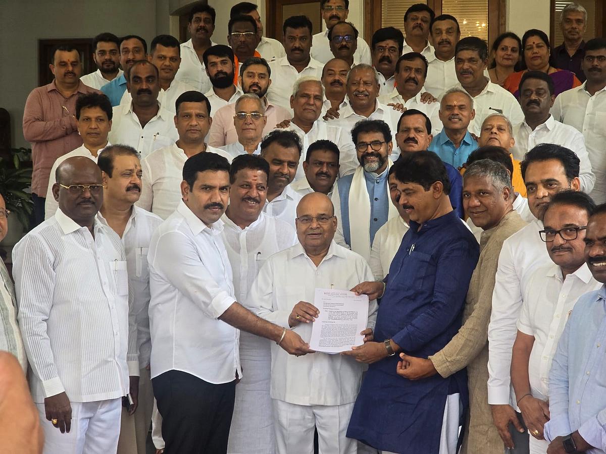 ಬಿಜೆಪಿ ನಾಯಕರಿಂದ ರಾಜ್ಯಪಾಲರಿಗೆ ಮನವಿ ಸಲ್ಲಿಕೆ