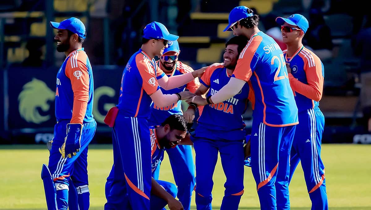 3ನೇ T20 ಪಂದ್ಯ: ಜಿಂಬಾಬ್ವೆ ವಿರುದ್ಧ 23 ರನ್ ಗಳಿಂದ ಗೆದ್ದ ಭಾರತ, 2-1 ಮುನ್ನಡೆ