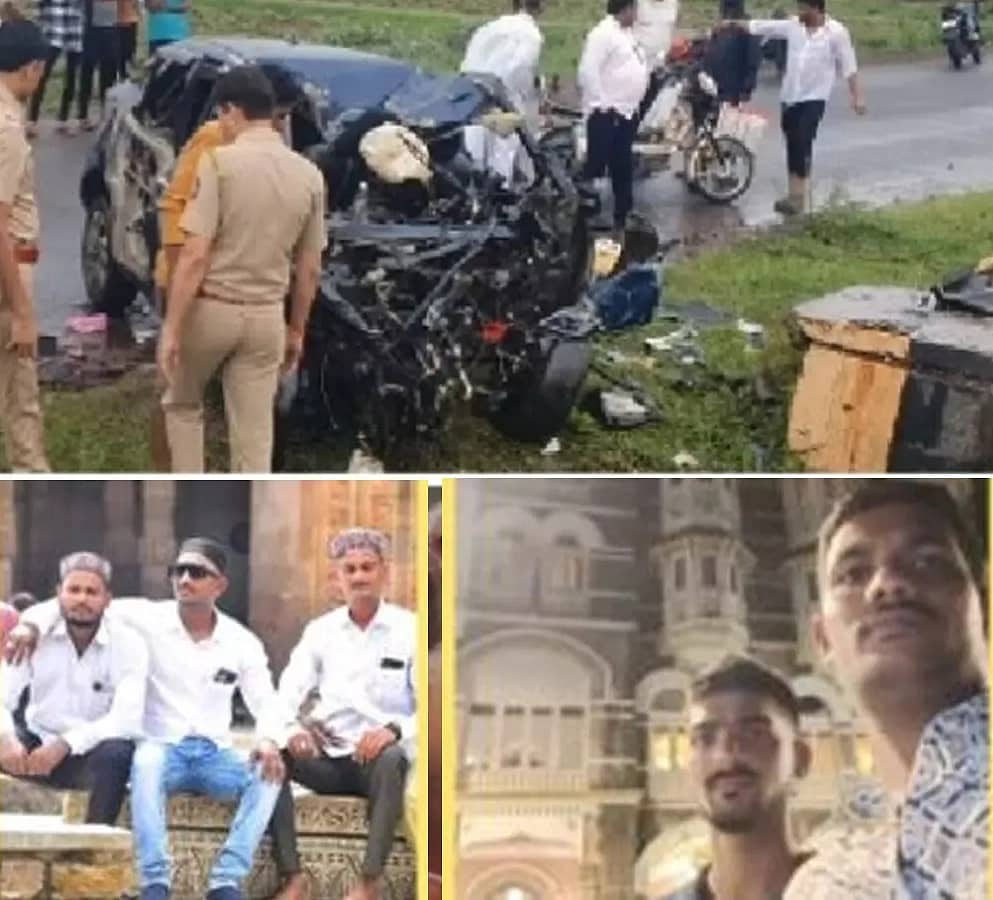 ಮಹಾರಾಷ್ಟ್ರ: ದರ್ಗಾಗೆ ಭೇಟಿ ನೀಡಿ ವಾಪಸ್ಸಾಗುತ್ತಿದ್ದಾಗ ನಿಯಂತ್ರಣ ತಪ್ಪಿ ಕಾರು ಪಲ್ಟಿ, ಐವರು ಯುವಕರು ದುರ್ಮರಣ