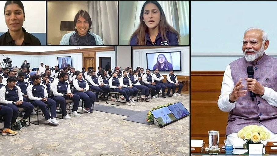 Paris Olympics: ನೀರಜ್ ಚೋಪ್ರಾ, ಪಿ ವಿ ಸಿಂಧು ಸೇರಿ ಭಾರತೀಯ ಅಥ್ಲಿಟ್ ಗಳೊಂದಿಗೆ ಸಂವಾದ; ಶುಭ ಕೋರಿದ ಪ್ರಧಾನಿ ಮೋದಿ