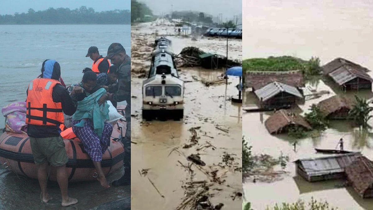Assam floods: 29 ಜಿಲ್ಲೆಗಳು ಜಲಾವೃತ, 16.50 ಲಕ್ಷ ಜನರ ಜೀವನ ಅಸ್ತವ್ಯಸ್ತ, 56 ಸಾವು!