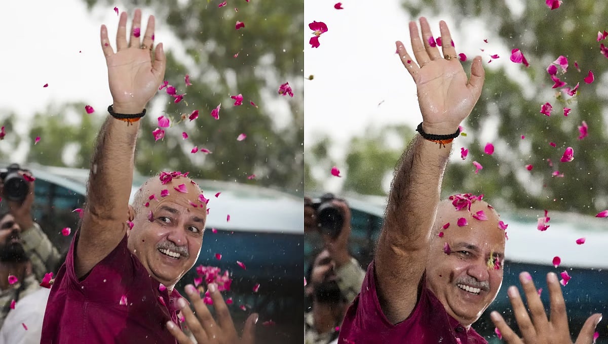 'ಸಂವಿಧಾನದ ಶಕ್ತಿಯಿಂದ ಜಾಮೀನು': ತಿಹಾರ್ ಜೈಲಿನಿಂದ ಹೊರಬಂದ ಮನೀಶ್ ಸಿಸೋಡಿಯಾ