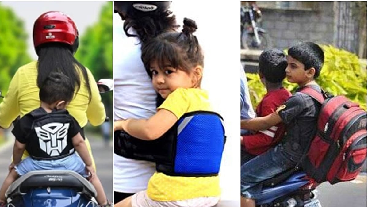 ಬೆಂಗಳೂರು: ಬೈಕಲ್ಲಿ ಮಕ್ಕಳ ಬೆಲ್ಟ್, ಸುರಕ್ಷತಾ ಚೀಲ ಕಡ್ಡಾಯಗೊಳಿಸಲು ಸರ್ಕಾರ ಚಿಂತನೆ..!