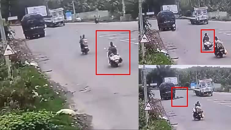 Khammam Bike Accident: ವೇಗವಾಗಿ ಬಂದು ನಿಂತಿದ್ದ ಲಾರಿ ಢಿಕ್ಕಿ; ಸ್ಕೂಟಿಯಲ್ಲಿದ್ದ ಮೂವರ ಸಾವು! Video