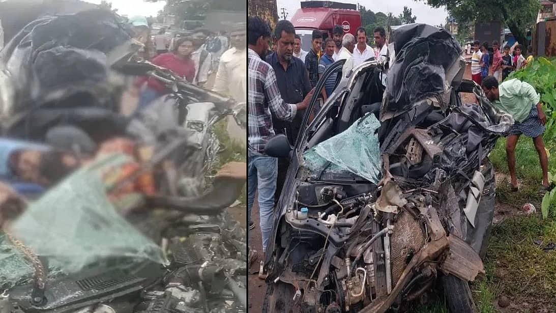 ಮಂಗಳೂರು: ನವ ವಿವಾಹಿತ ದಂಪತಿ ಸಾಗುತ್ತಿದ್ದ ಕಾರು ಭೀಕರ ಅಪಘಾತ; ಪತ್ನಿ ಸಾವು, ಪತಿ ಗಂಭೀರ