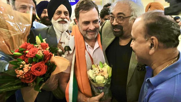 Rahul Gandhi ಅಮೆರಿಕ ಪ್ರವಾಸ; ವಿಮಾನನಿಲ್ದಾಣದಲ್ಲಿ ಸ್ವಾಗತ ಕೋರಿದ ಸ್ಯಾಮ್ ಪಿತ್ರೋಡಾ