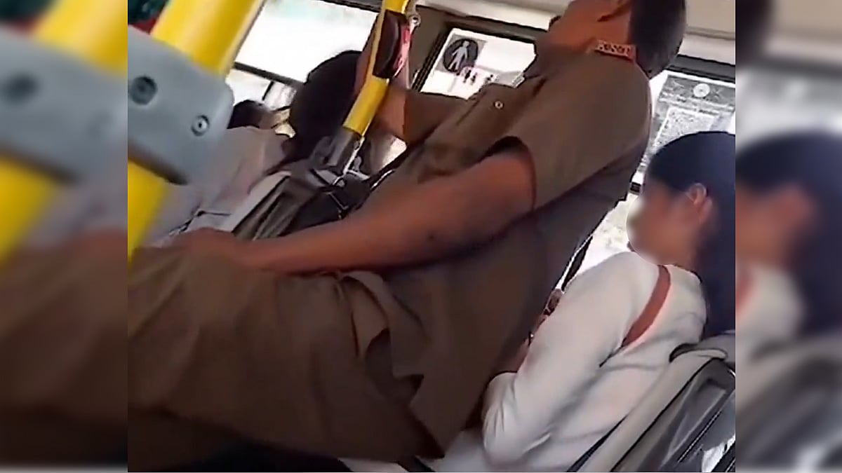 ಚಲಿಸುತ್ತಿದ್ದ ಬಸ್ ನಲ್ಲಿ ಯುವತಿಯೊಂದಿಗೆ BMTC ಕಂಡಕ್ಟರ್ ಅನುಚಿತ ವರ್ತನೆ; Video ವೈರಲ್