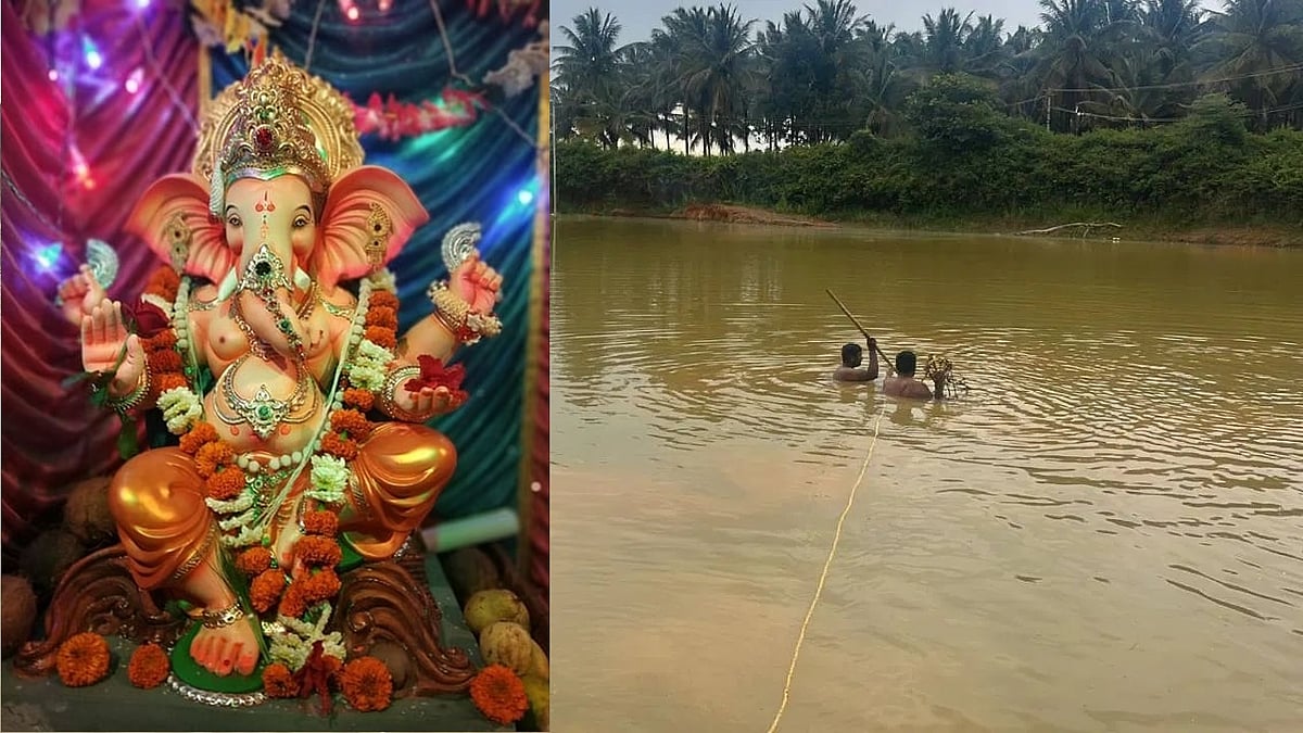 ಗಣೇಶ ವಿಸರ್ಜನೆ ವೇಳೆ ದುರಂತ: ತಂದೆ-ಮಗ ಸೇರಿ ಮೂವರು ಗಣೇಶ ಮೂರ್ತಿ ಜೊತೆ ಜಲಸಮಾಧಿ!