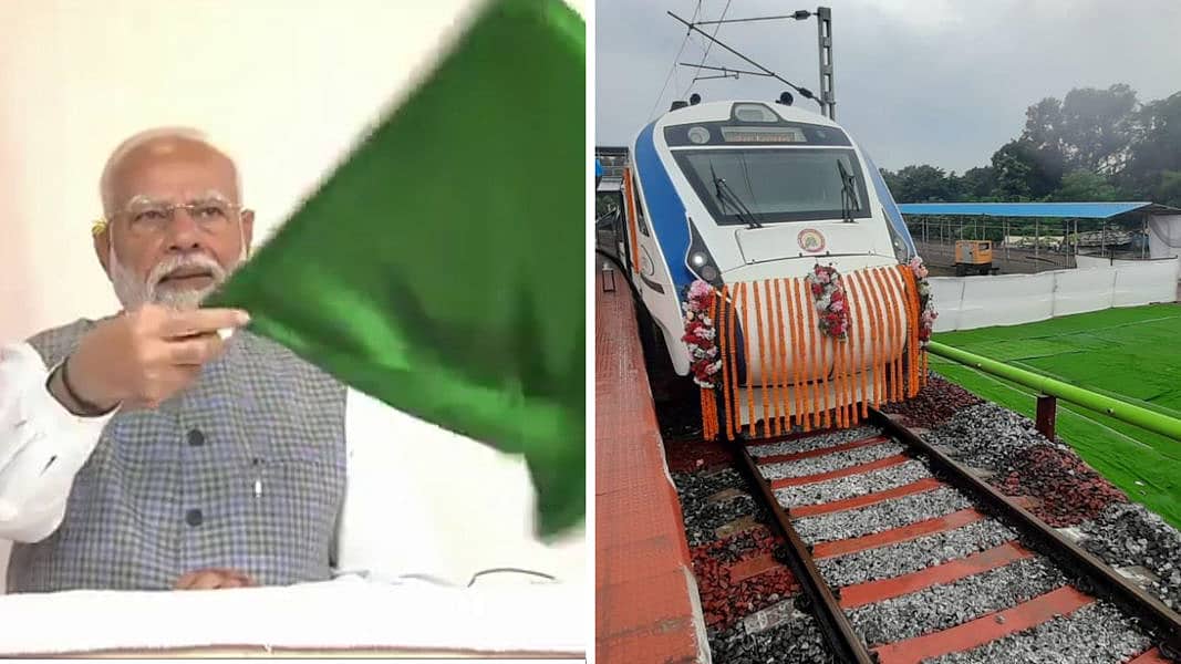 ರಾಂಚಿ: ಆರು ಹೊಸ ವಂದೇ ಭಾರತ್ ರೈಲುಗಳಿಗೆ ಪ್ರಧಾನಿ ಮೋದಿ ಚಾಲನೆ