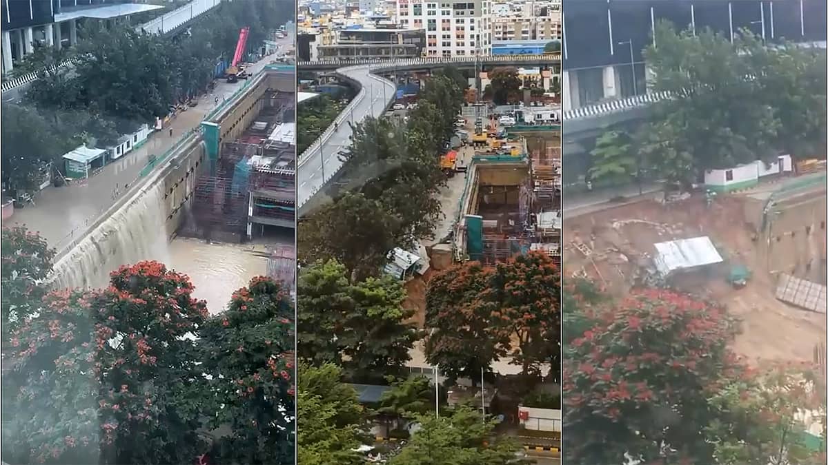 Bengaluru Rains: ಒಂದೇ ಮಳೆಗೆ ಮುಳುಗಿದ Manyata Tech Park; ನಿನ್ನೆ ಜಲಪಾತ, ಇಂದು ಭೂ ಕುಸಿತ; Video Viral