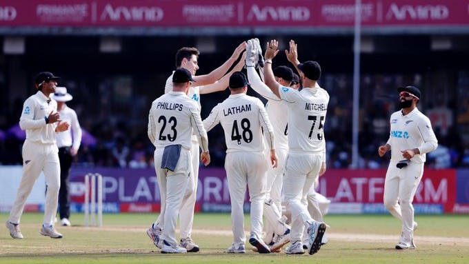 1st test, Day 4; 2ನೇ ಇನ್ನಿಂಗ್ಸ್ ನಲ್ಲಿ ಭಾರತ 462 ರನ್ ಗೆ ಆಲೌಟ್, ಕಿವೀಸ್ ಗೆ ಗೆಲ್ಲಲು 107 ರನ್ ಗುರಿ!