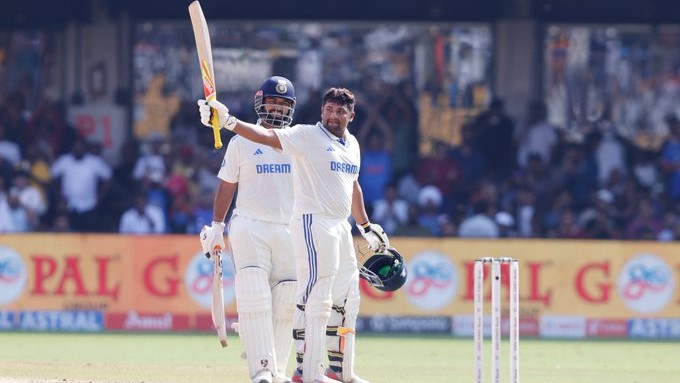 1st test, 2nd innings: 150 ರನ್ ಗಳಿಸಿ ಸರ್ಫರಾಜ್ ಔಟ್, ಪಂತ್ ಶತಕ ಮಿಸ್; ಭಾರತಕ್ಕೆ 77 ರನ್ ಮುನ್ನಡೆ